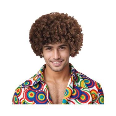 Imagem de Peruca Sintética Curta De 12 Polegadas Para Homens Estilo Hip-Hop Disc