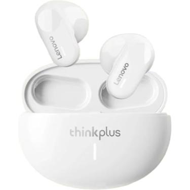 Imagem de Fone de Ouvido Bluetooth LEN0V0 LP19 Sem Fio TWS - Baixa Latência em Jogos TWS Bluetooth Headset, 5.1 Touch Control (Branco)