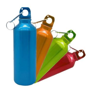 Imagem de Squeeze Aluminio Com Prendedor Liso 500ml - WX7526 - Wellmix