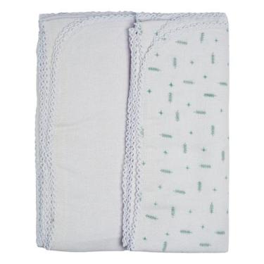 Imagem de Cueiro para Bebê Flanelado Baby Joy Clássicos, Flechas Verde