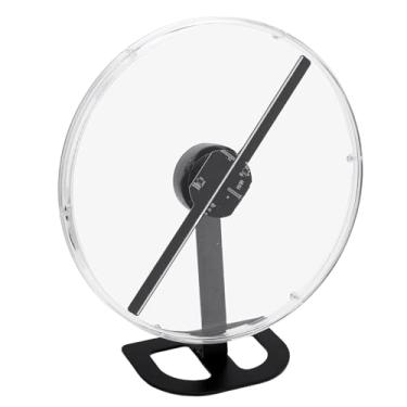 Imagem de Luocute Ventilador de Holograma 3D, 2000x224 224 Pcs Luzes LED Projetor de Holograma 3D Com Capa Protetora Transparente de 32 Cm, Suporte para Controle de PC por APP (Plugue UE)