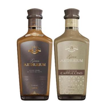 Imagem de Kit Licores Gran Arthurium: Doce de Leite 750 mL e Cappuccino 750 mL, 