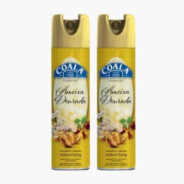 Imagem de Kit 2 Coala Odorizantes de Ambiente Aerossol Ameixa Dourada 400ml