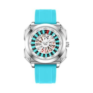 Imagem de Relógio Masculino Estilo Esportivo Com Pulseira De Silicone, Luz Notur