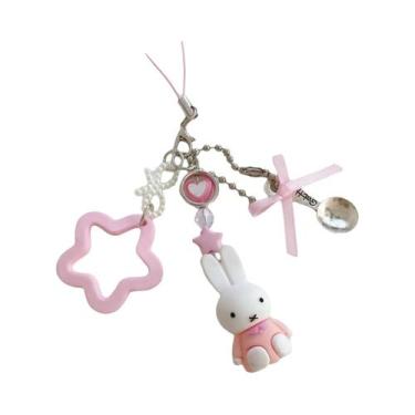 Imagem de Chaveiro De Coelho Cartoon Kawaii Miffy Estilo Punk Y2K Brinquedo Pres