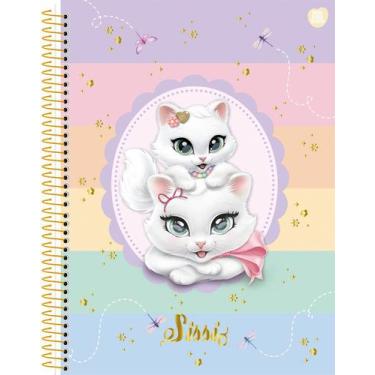 Imagem de Caderneta (Pequena) de Anotações Espiral 1/8 Gatinha Sissi 80 Folhas C