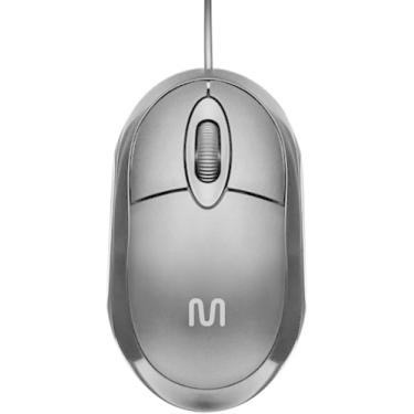 Imagem de Mouse Para Computador Com Fio USB, Sensor Óptico 1600 DPI, Conexão 2.4GHz e Bluetooth, Preto, 11x6.5x3cm, Plug & Play