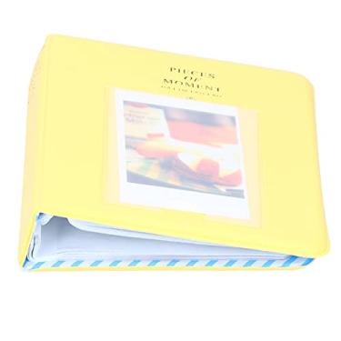 Imagem de GLOGLOW e Acessórios para Mini 9, Material de PVC, Comporta 64 Fotos, Compacto 5,5 X 4,3 X 1,0 Polegadas, Estojo de Armazenamento Portátil Com 64 Bolsos, álbum de Fotos Nan (toranja amarela)