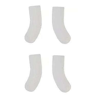 Imagem de Almofadas de nariz tipo push on de borracha de silicone para óculos de sol, armações de óculos de sol, óculos de sol, roupa de leitura HNP132 (branco leite, 2 pares)