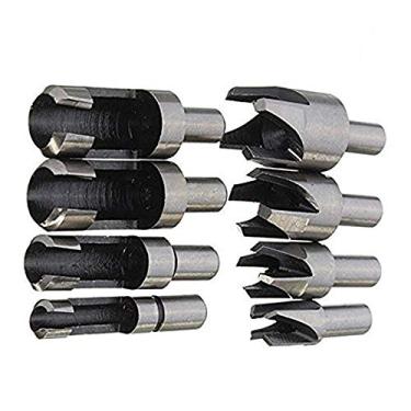 Imagem de Broca central, conjunto de brocas de perfuração de centro próprio para dobradiça de broca de núcleo de perfuração furador ferramentas de madeira 5/64" 7/64" 9/64" 11/64" 13/64" 5 mm 1/4", YQ03075-4, D