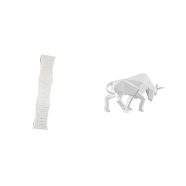Imagem de Whtkoph Estátua de Touro para Sala de Estar, Ornamento de Papel, Abajur de Chão, Escultura Moderna em Resina, Figura Abstrata, Luminária de Chão, Capa