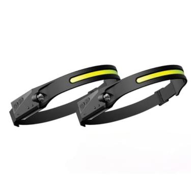 Imagem de Lanterna de Cabeça Recarregável Led Corpo Motion Camping Torch Light Lamp Com Usb (2 PCS)