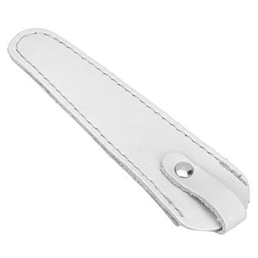 Imagem de Yinhing Bolsa Profissional de Couro Pu para Tesoura, Suporte Portátil para Armazenamento de Tesoura, Ferramenta de Cabeleireiro para Estilistas de Salão de Beleza Em Casa, Preto, Branco, (Branco)