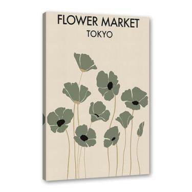 Imagem de Impressão de arte de parede verde sálvia Matisse arte de parede abstrato mercado de flores Picasso exposição pôsteres minimalistas linha arte folha boho decoração de quarto (SKU2,20.3x30.5 cm =