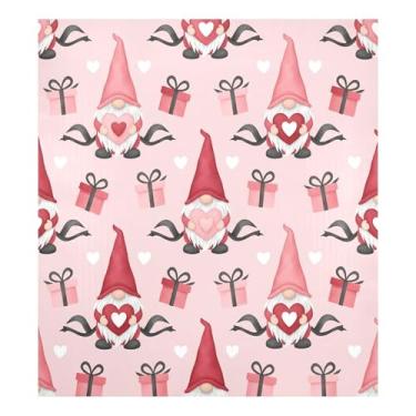 Imagem de Blueangle Valentine Gnomos Capa de ímã de lava-louças, decoração de capa frontal de lava-louças, adesivos de eletrodomésticos, adesivos de eletrodomésticos, adesivo magnético decorativo de 58,4 cm C x