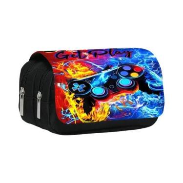 Imagem de Estojo De Caneta Flip De Dupla Camada Em Estilo De Controle De Jogo 3D