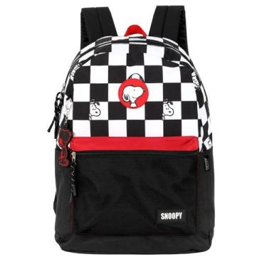 Imagem de Mochila Escolar Costas Snoopy Original MS49721 - Luxcel, vermelho