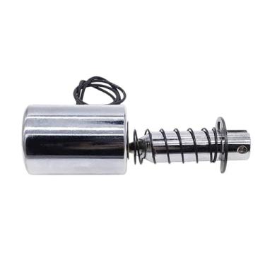 Imagem de MQ8-Z20 Eletroímã Elétrico Magnético DC 12V DC 24V Tipo Puxador Movimento Linear Solenoide Tubular Eletroímã 2kg Sucção Inicial 1 Peça (12V)