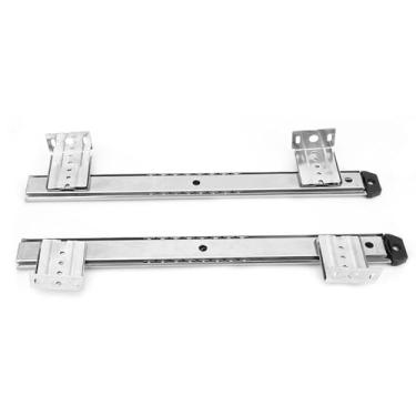 Imagem de Generic Trilho Deslizante para Teclado, Reforçado, para Mesa de Computador, 2 Peças, Suporte Mais Suave e Silencioso para Trabalhador de Escritório, Aço Preto (Branco)