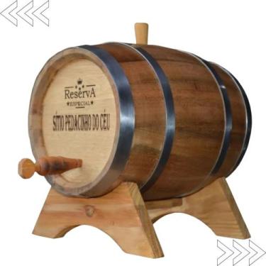 Imagem de Barril Carvalho P/ Cachaça 5 Litros Com Personalização - BARRIL BRASIL