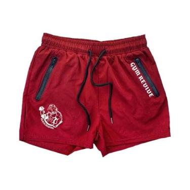 Imagem de Bermudas Masculinas De Secagem Rápida Com Estampa, Bolsos Laterais Com