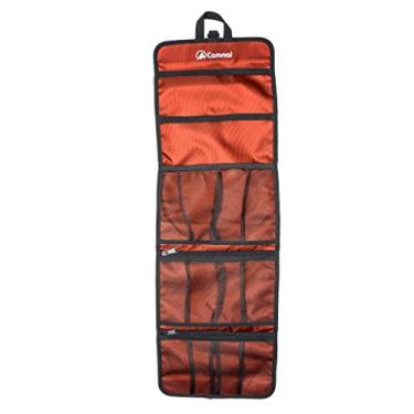 Imagem de Zxpjkyu Bolsa de Armazenamento para Equipamentos de Escalada, Ideal para Arboristas, com Mosquetões para Corda Dupla, laranja, 84x27cm.