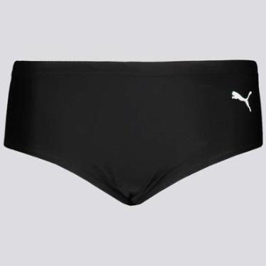 Imagem de Sunga Puma Lateral Larga Juvenil Preta-Unissex