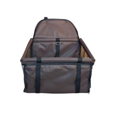 Imagem de Cadeirinha Assento Cadeira Pet de Carro para Cães Cachorro Gatos ATÉ 10KG -Transporte Passeio Viagem(Marrom)