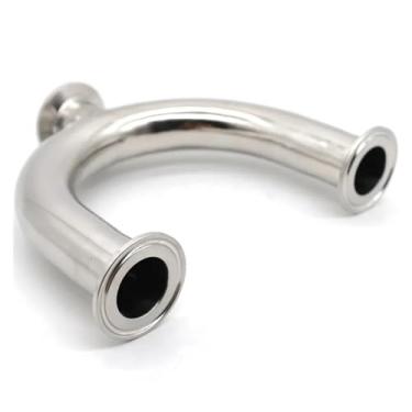 Imagem de Tubo de 3/10.2 cm 1-1/5.1 cm 5.1 cm OD 19 mm/38 mm/51 mm em forma de U 3 vias 304 virola de aço inoxidável OD 3.8 cm 5.1 cm encaixes de tubulação braçadeira tripla (virola de 38 mm 50,5)