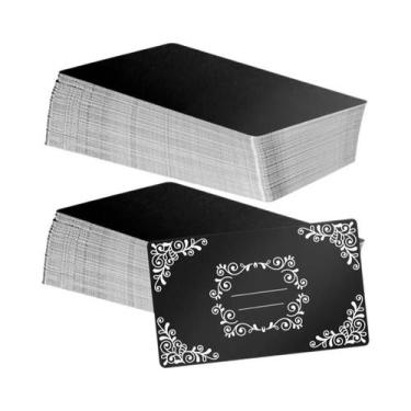 Imagem de Chapas De Alumínio Para Gravação a Laser, 50 a 250 Peças, 86x54x0.21mm