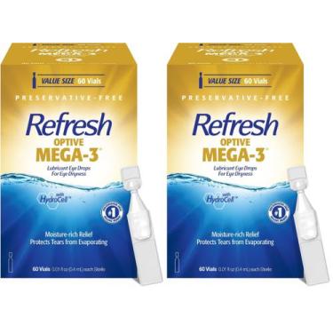 Imagem de Colírio lubrificante Refresh Optive MEGA-3 0,4 ml 120 frascos