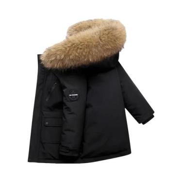 Imagem de Jaqueta Parka Infantil De Inverno Grossa E Quente Com Capuz, Acolchoad