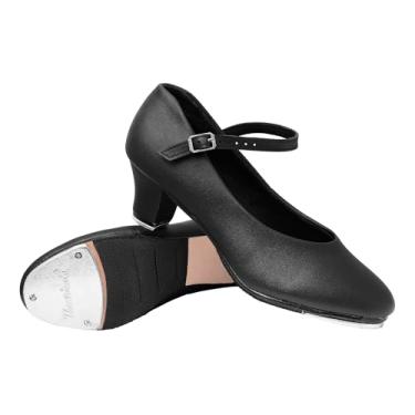 Imagem de Theatricals Sapato feminino de sapateado com salto de 3,8 cm, Preto, 38