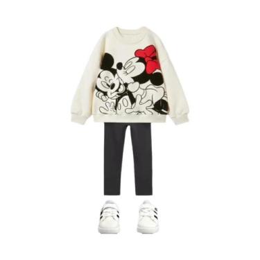 Imagem de Conjunto De Moletom Com Capuz E Leggings De Manga Longa Para Meninas C