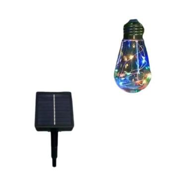 Imagem de Luz Solar De Corda De Cânhamo De 5M Com 10 LEDs, Fio De Cobre, Bateria