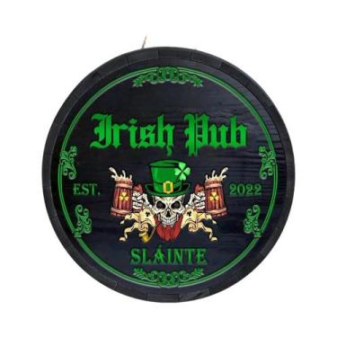 Imagem de Placa Decorativa De Madeira Estilo Retrô Com Trevo Da Sorte Para O Dia