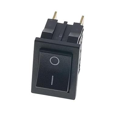 Imagem de MacMaxe Interruptor bipolar preto 12A 250V – Peça de substituição para máquinas de café expresso DeLonghi