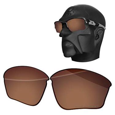 Imagem de Ensky Lentes de reposição HardyShield para óculos de sol Oakley Flak Jacket XLJ OO9009 63 mm - marrom sela
