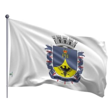 Imagem de Bandeira do Município de Petrópolis Uma Face Estampada Tamanho 90x128c