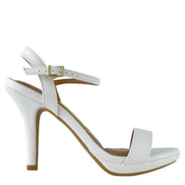 Imagem de Sandália Feminina Casual Vizzano com Salto Fino e Tira Minimalista-Feminino