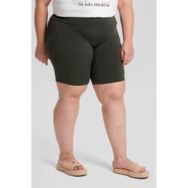 Imagem de Bermuda Feminina Plus Size Modelo Ciclista Zero Transparência - Serena-Feminino