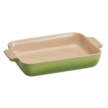 Imagem de TRAVESSA LE CREUSET RETANGULAR CLÁSSICA 32CM EM CERÂMICA VERDE PALM 71103324260001