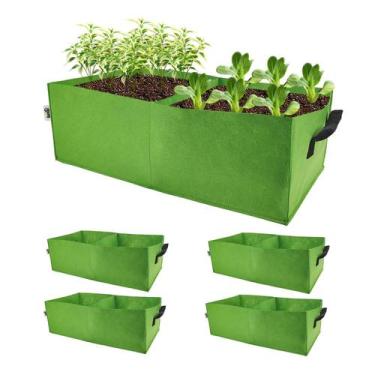 Imagem de Bolsa para Plantas Auroal Paquete de 4, 30x30x20 cm, Tela No Tejida