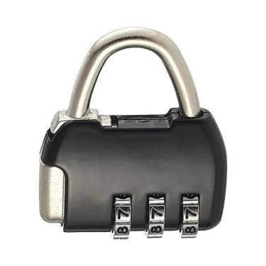 Imagem de Cadeado De Senha De 3 Dígitos Durável Antifurto Para Capacete, Moto, S