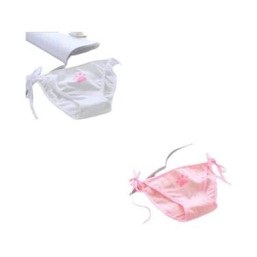 Imagem de Calcinhas Femininas De Cintura Baixa, Estilo Lolita, Sensuais, Com Det