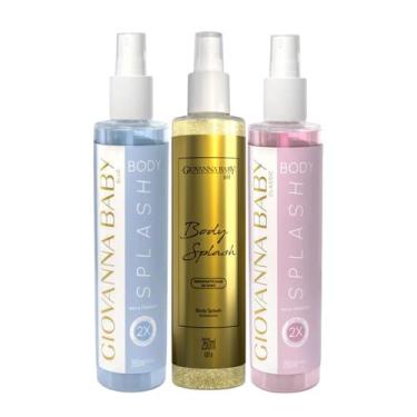Imagem de Kit giovanna baby body splash blue + classic + gold 260ml