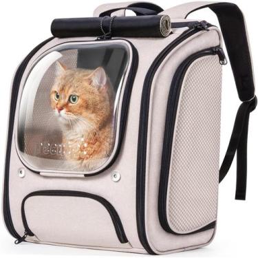 Imagem de Porta-mochilas Cat Pecute Large Space Bubble Design em cáqui