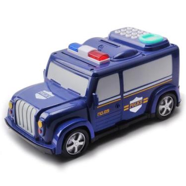 Imagem de Cofrinho de carro automático para crianças Caixa de dinheiro com moeda
