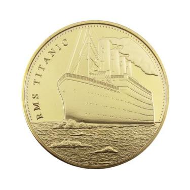 Imagem de Colecionável comemorativo de anime Coin Titanic 4cm 30g - yiweisai