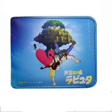 Imagem de Carteira Sky City Carteira curta dobrável em couro de anime - Yiweisai